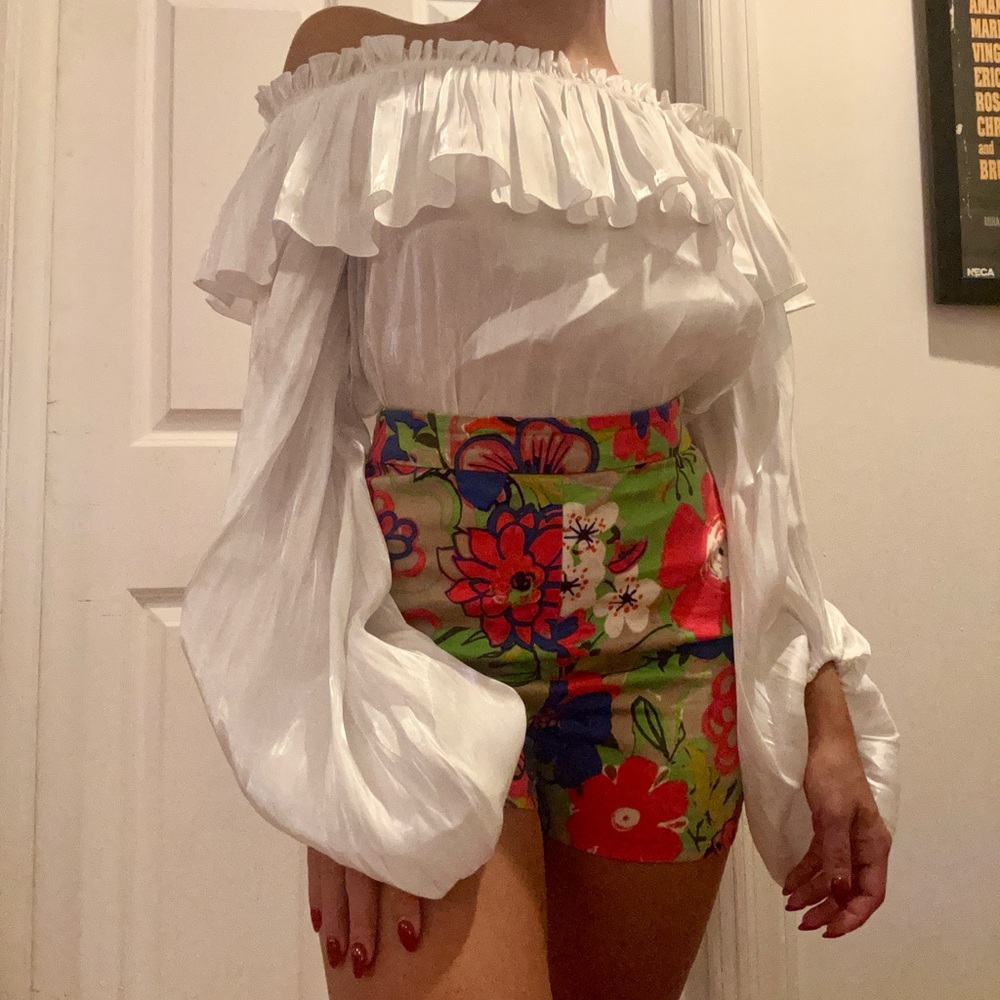 Off the shoulder romantic top